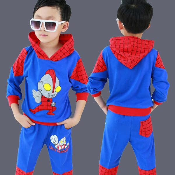 Παιδικό σετ για αγόρια δύο κομματιών - Spiderman και Superman