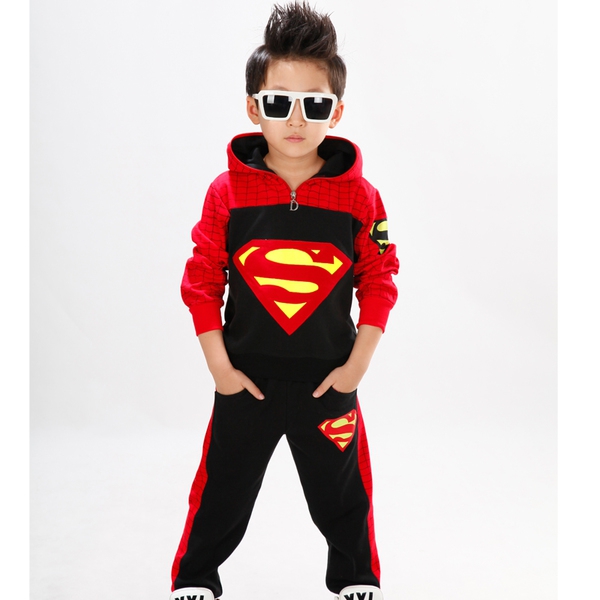 Παιδικό σετ για αγόρια δύο κομματιών - Spiderman και Superman
