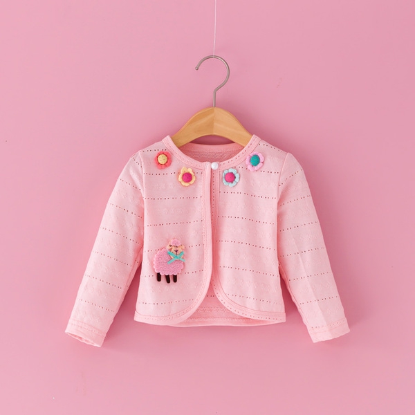 Детски пролетни жилетки за момичета с бродерия. 