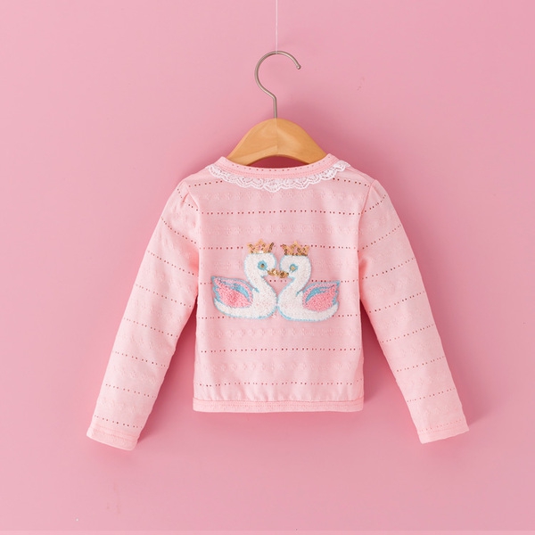 Детски пролетни жилетки за момичета с бродерия. 