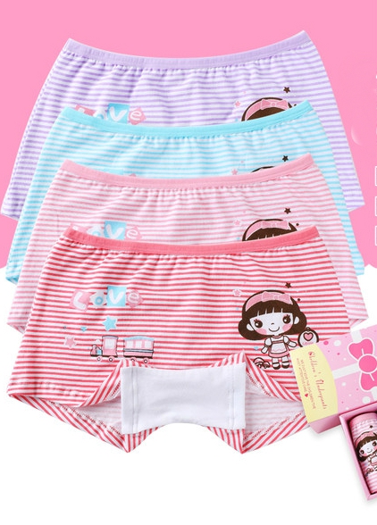 Комплект детско бельо за момичета и момчета от 4 броя - различни топ модели боксерки, слипове, бикини 