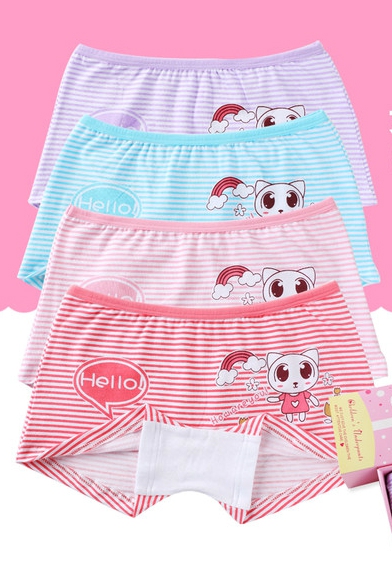 Комплект детско бельо за момичета и момчета от 4 броя - различни топ модели боксерки, слипове, бикини 