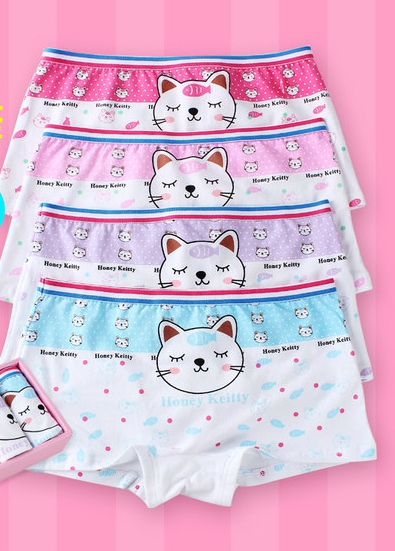 Комплект детско бельо за момичета и момчета от 4 броя - различни топ модели боксерки, слипове, бикини 