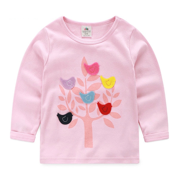 Детска пролетна цветна блузка за момичета от 6 до 12 години