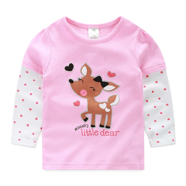 Детска пролетна цветна блузка за момичета от 6 до 12 години