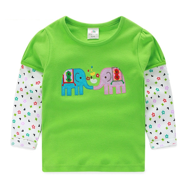 Детска пролетна цветна блузка за момичета от 6 до 12 години