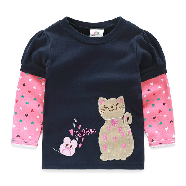 Детска пролетна цветна блузка за момичета от 6 до 12 години