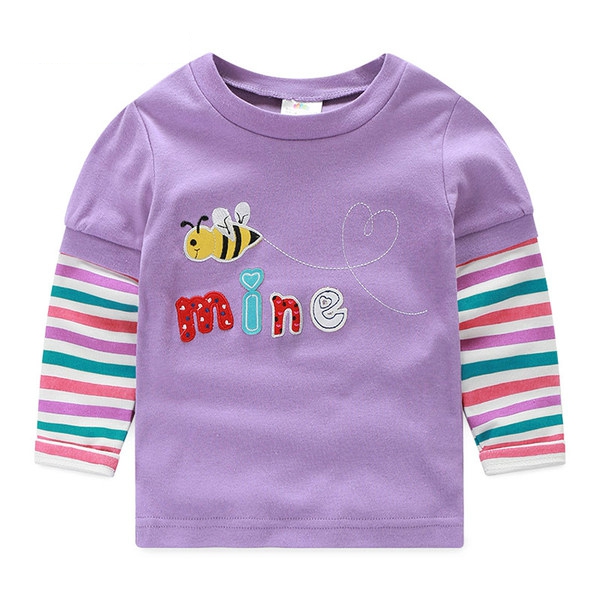 Детска пролетна цветна блузка за момичета от 6 до 12 години