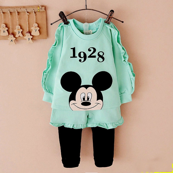 Пролетни комплекти за момичета-24 модела различни цветове.