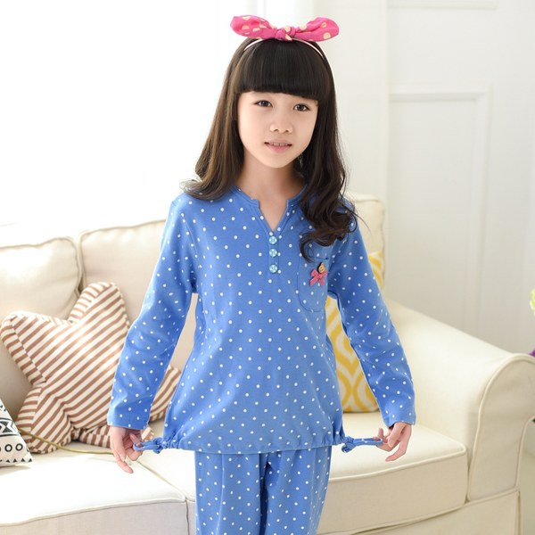 Пролетни детски пижами за момичета в зелен,червен,син,розов и син цвят - няколко модела