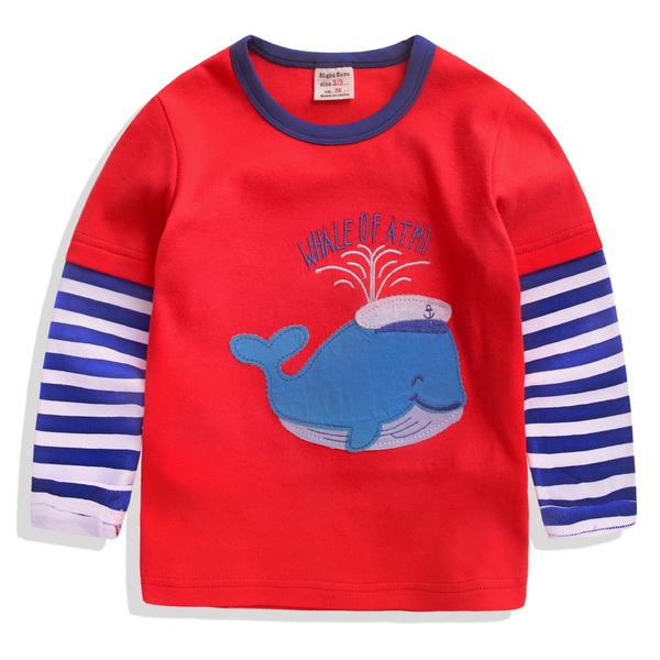 Παιδική μπλούζα με διαφορετικές εκτυπώσεις - αυτοκίνητο λιονταριού και άλλα