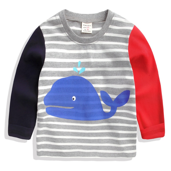 Παιδική μπλούζα με διαφορετικές εκτυπώσεις - αυτοκίνητο λιονταριού και άλλα