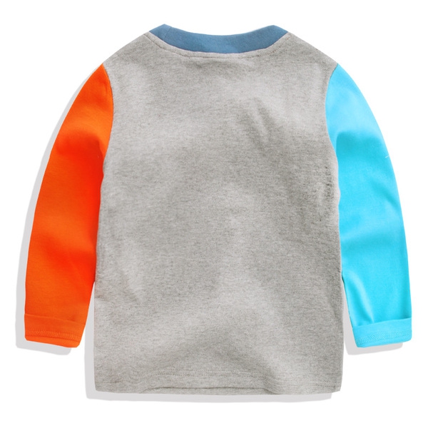 Παιδική μπλούζα με διαφορετικές εκτυπώσεις - αυτοκίνητο λιονταριού και άλλα