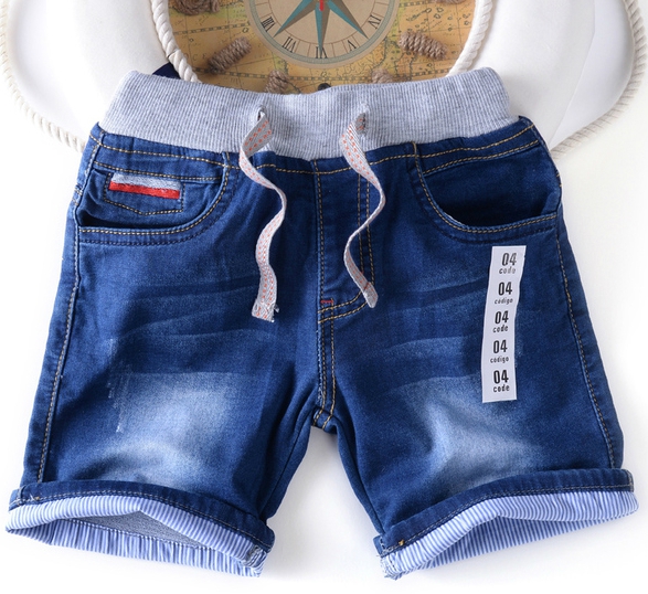 Детски къси дънкови панталони за момчета 
