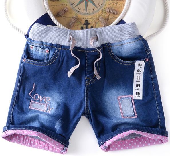 Детски къси дънкови панталони за момчета 