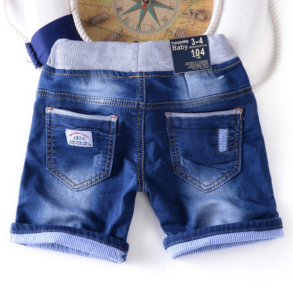 Детски къси дънкови панталони за момчета 