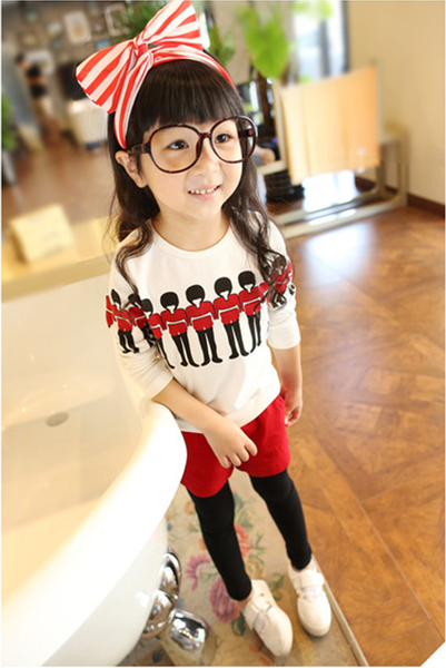 Детска блуза за момичета - пролетен модел с дълъг ръкав