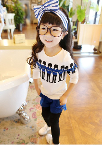 Детска блуза за момичета - пролетен модел с дълъг ръкав