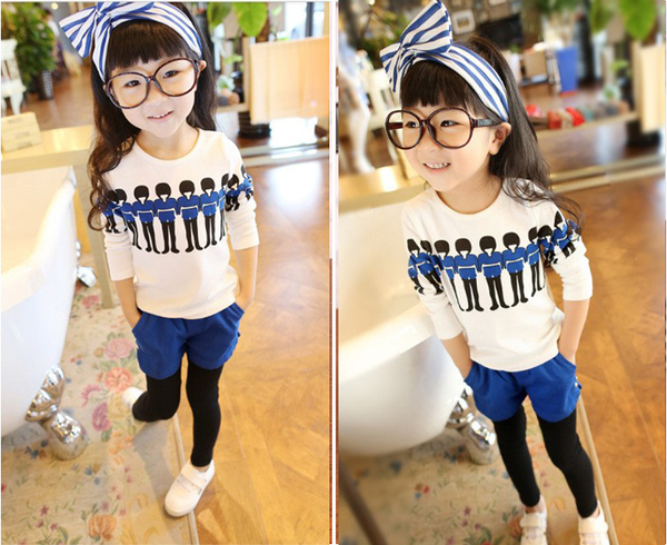 Детска блуза за момичета - пролетен модел с дълъг ръкав