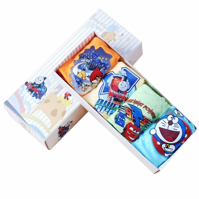 Детски комплект от боксерки и слипове за момчета - миньоните, маймунка, влакче - топ модели в 4 броя