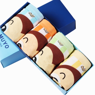 Детски комплект от боксерки и слипове за момчета - миньоните, маймунка, влакче - топ модели в 4 броя