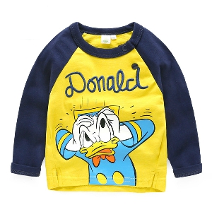Тениска с анимационни герои Донълд Дък 