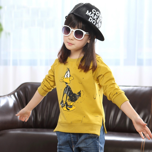 Детска анимационна тениска за момичета в три цвята