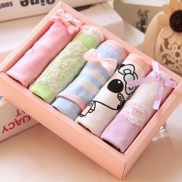 Детско бельо за момичета - различни варианти в комплект от 5 броя 