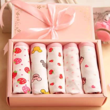 Детско бельо за момичета - различни варианти в комплект от 5 броя 