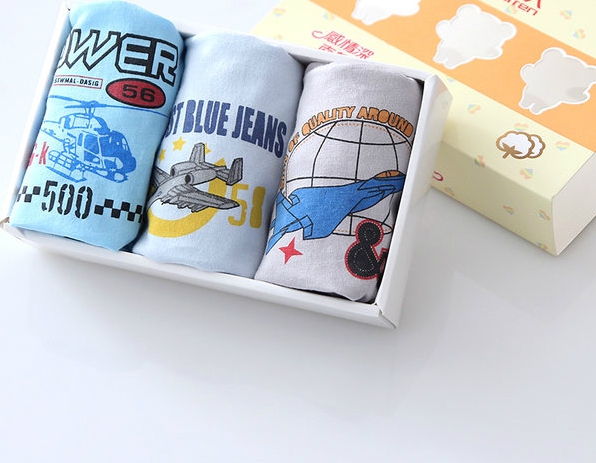 Детско памучно бельо за момчета и момичета - 3 броя