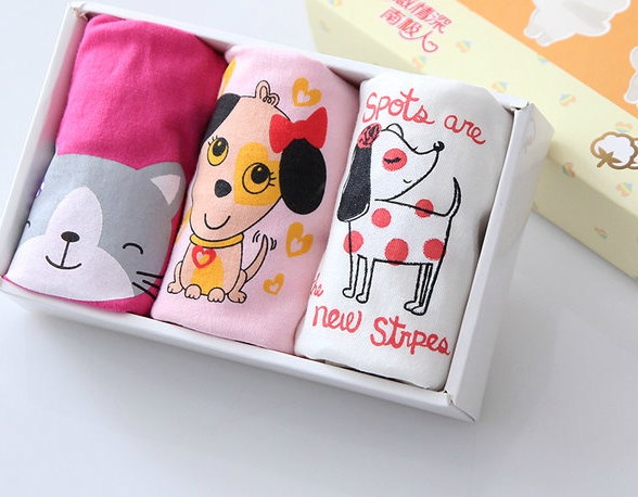 Детско памучно бельо за момчета и момичета - 3 броя