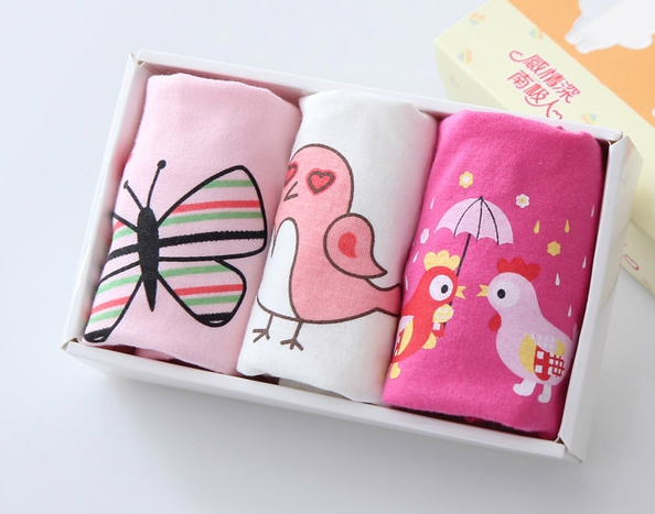 Детско памучно бельо за момчета и момичета - 3 броя