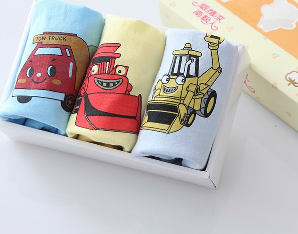 Детско памучно бельо за момчета и момичета - 3 броя