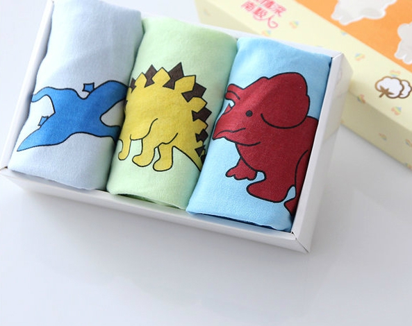 Детско памучно бельо за момчета и момичета - 3 броя