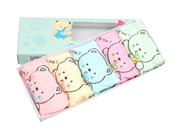 Детско бельо за момичета в различни комплекти от 5 броя с топ анимации