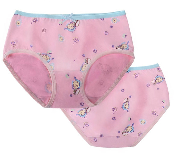 Памучно детско бельо за момичета - лилаво, жълто, розово, синьо, зелено и бежово