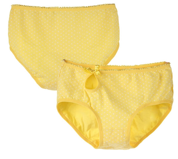 Памучно детско бельо за момичета - лилаво, жълто, розово, синьо, зелено и бежово