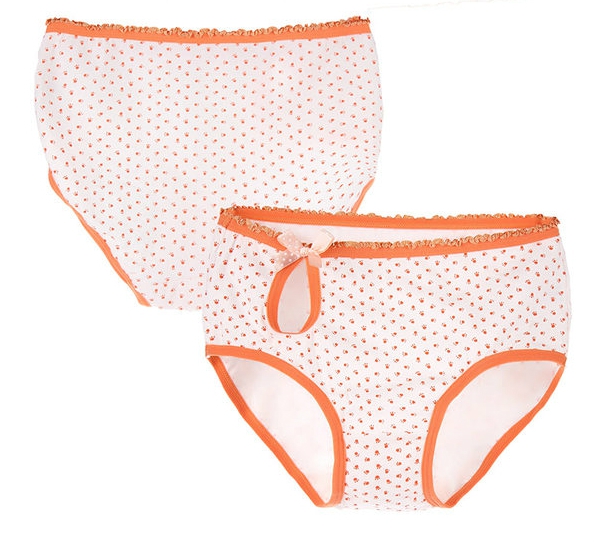 Памучно детско бельо за момичета - лилаво, жълто, розово, синьо, зелено и бежово