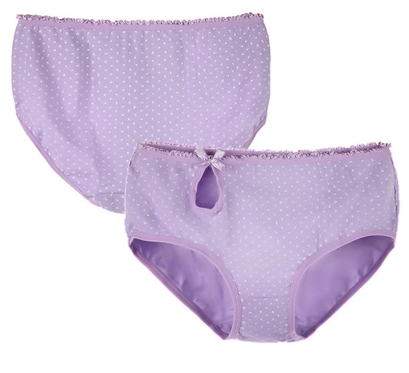 Памучно детско бельо за момичета - лилаво, жълто, розово, синьо, зелено и бежово