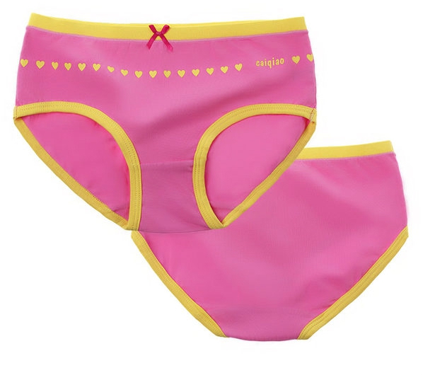 Памучно детско бельо за момичета - лилаво, жълто, розово, синьо, зелено и бежово