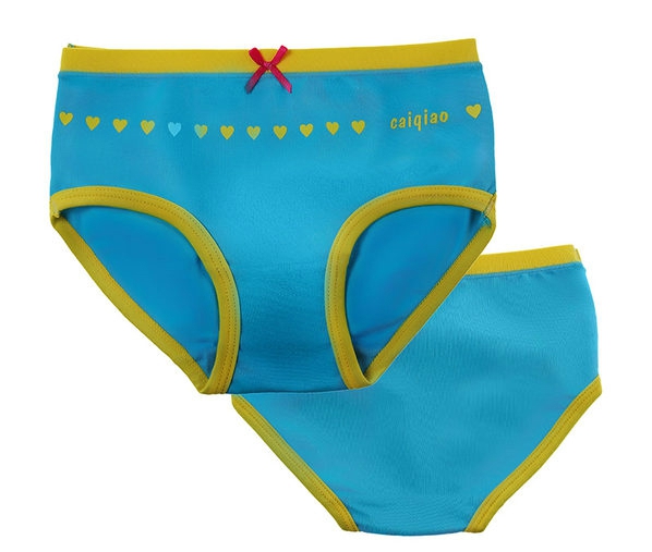 Памучно детско бельо за момичета - лилаво, жълто, розово, синьо, зелено и бежово