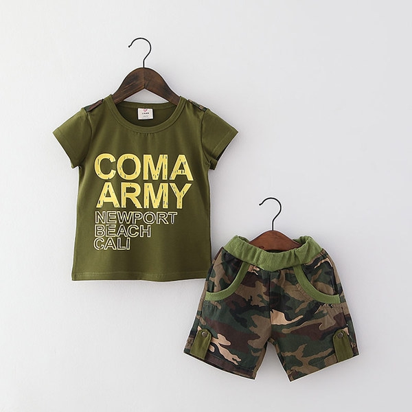 Καλοκαιρινά παιδικά σύνολα αγοριών - πάνω και κάτω