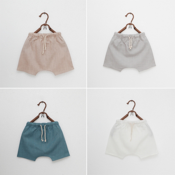 Тънки памучни къси детски панталони за момчета и момичета - 4 модела 