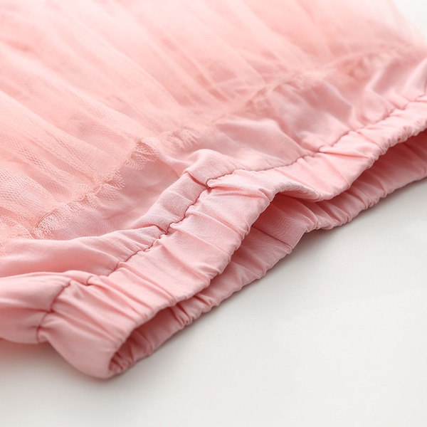 Детски летни къси панталони с дантела за момичета - 2 модела  