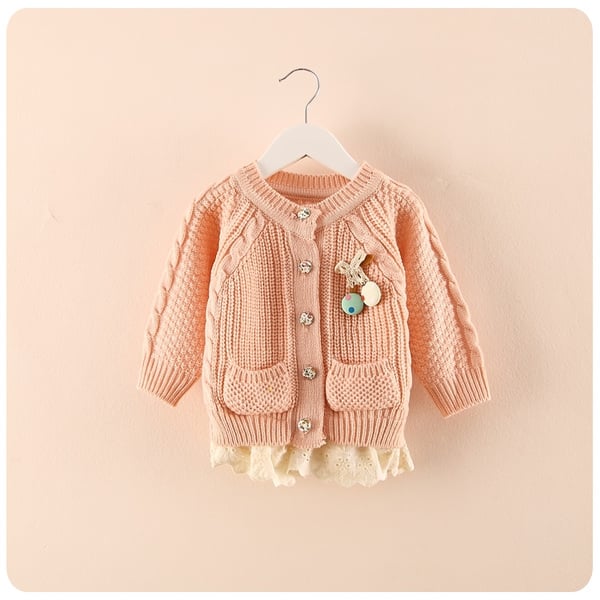 Ανοιξιάτικη ζακέτα για κορίτσια σε τρεις αποχρώσεις