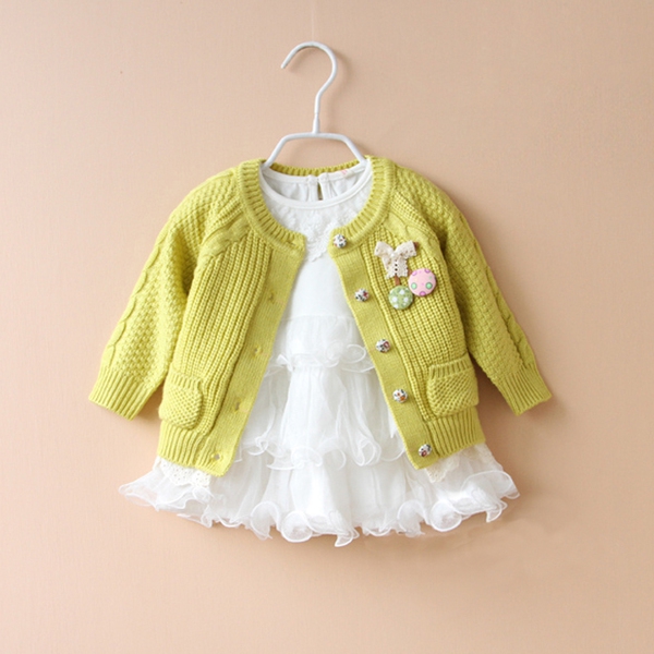 Ανοιξιάτικη ζακέτα για κορίτσια σε τρεις αποχρώσεις