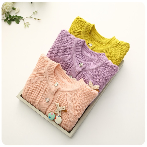 Ανοιξιάτικη ζακέτα για κορίτσια σε τρεις αποχρώσεις