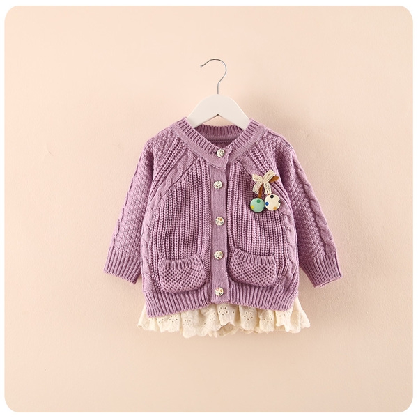 Ανοιξιάτικη ζακέτα για κορίτσια σε τρεις αποχρώσεις