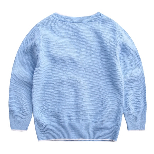 Παιδική ζακέτα  σε τρία χρώματα -  σκούρο μπλε γκρι και ανοιχτό μπλε