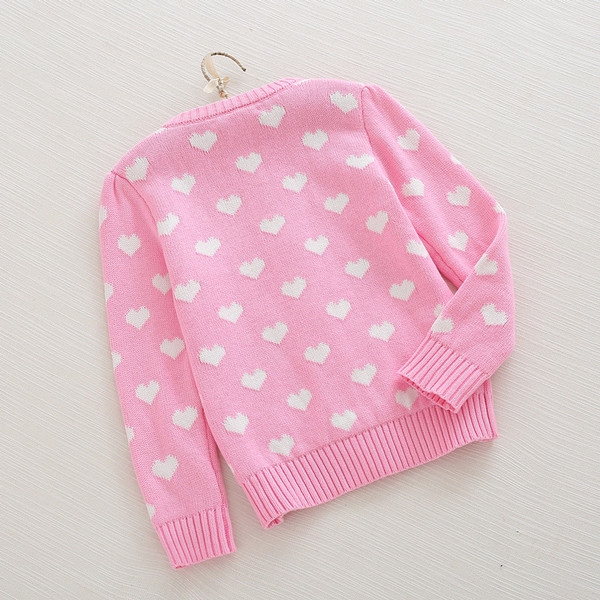 Παιδική ανοιξηάτικη ζακέτα με φερμουάρ σε ροζ  χρώμα